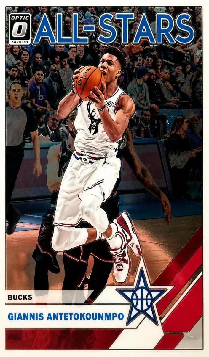 Giannis Antetokounmpo 2019 panini Donruss Optic