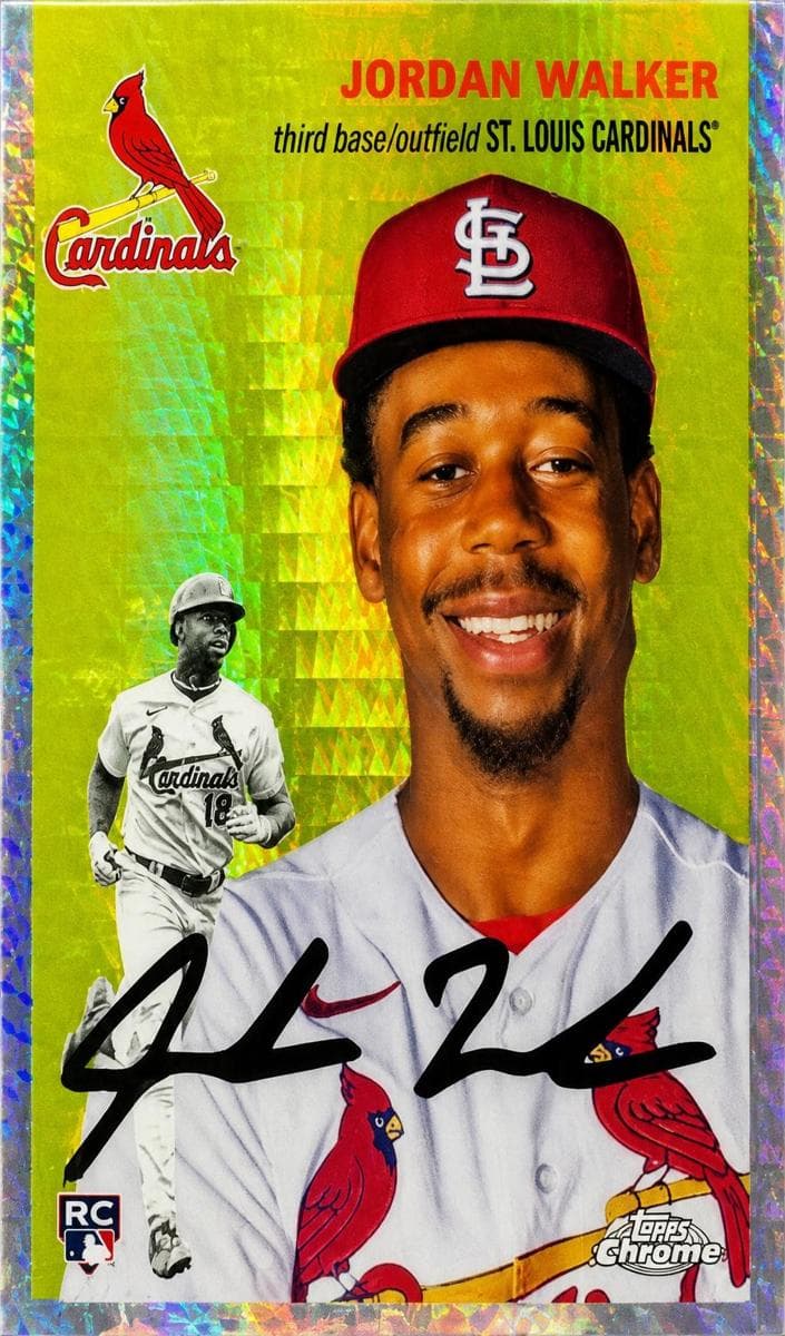 Jordan Walker 2023 topps Topps Chrome Platinum Anniversary