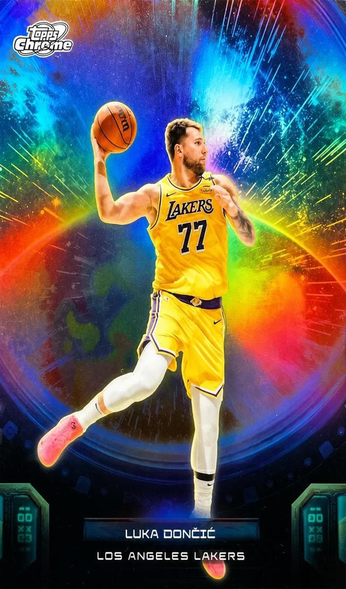 Luka Dončić 2025 topps Topps Cosmic Chrome