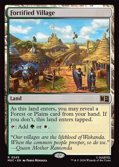 Fortified Village 2023 Magic: The Gathering Commander Masters