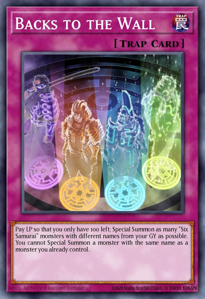Backs to the Wall 2017 Yu-Gi-Oh!
