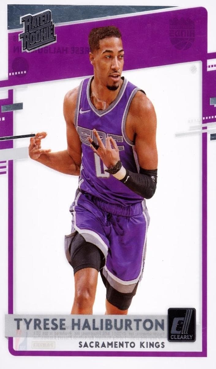 Tyrese Haliburton 2020 panini Clearly Donruss