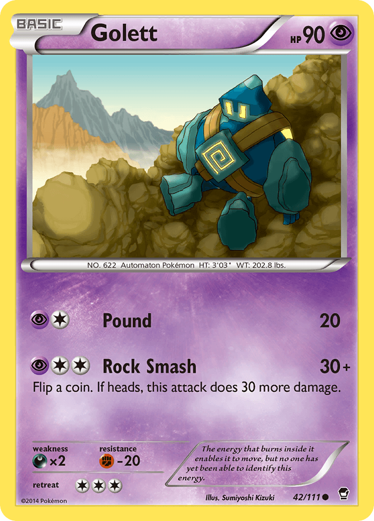Golett 2014 Pokemon Furious Fists