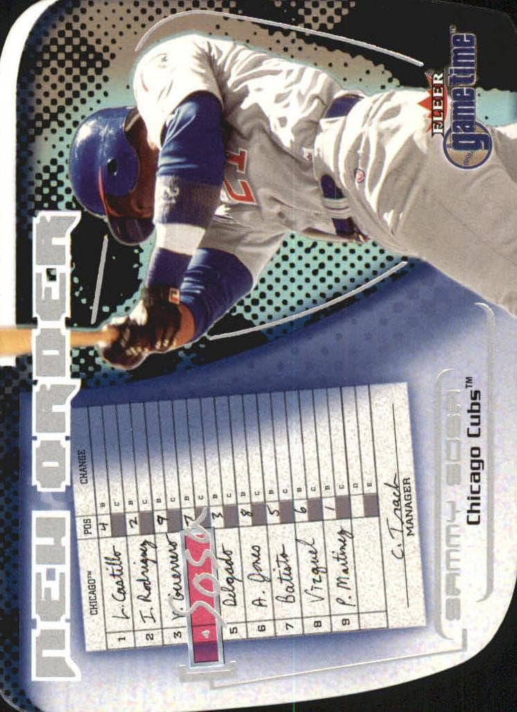 Sammy Sosa 2001 fleer Fleer Game Time