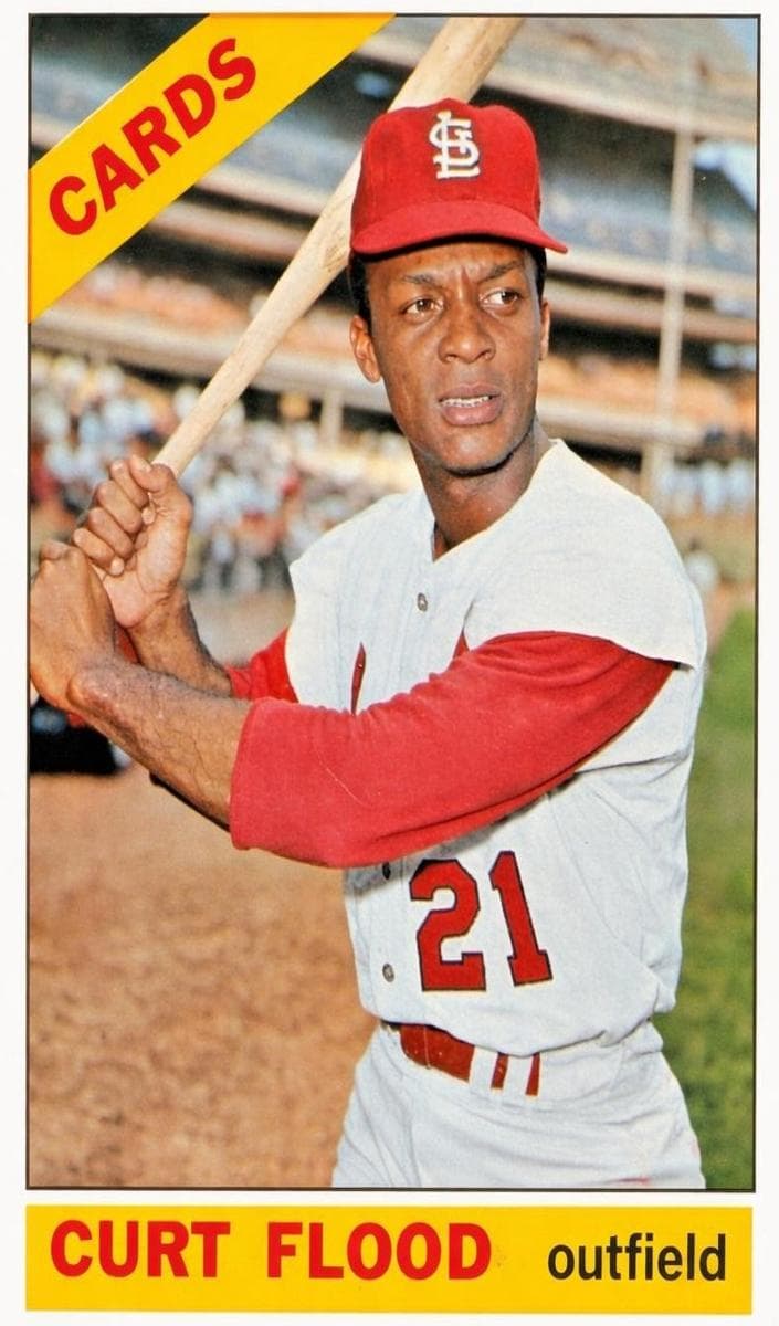 Curt Flood 1966 topps O-Pee-Chee
