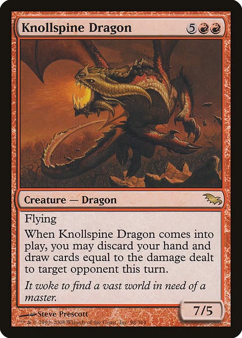 Knollspine Dragon 2008 Magic: The Gathering Shadowmoor