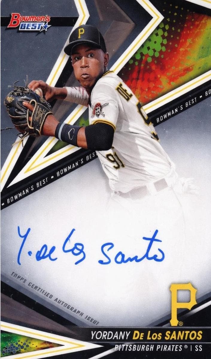 Yordany De Los Santos trading card
