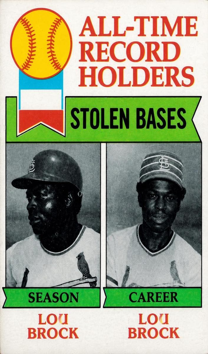 All-Time Record Holders: Stolen Bases (Lou Brock) #415