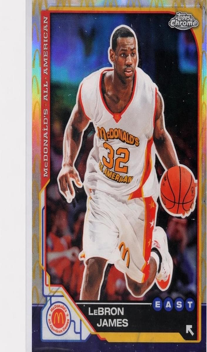 Lebron James 2025 topps Topps Chrome McDonald's All American