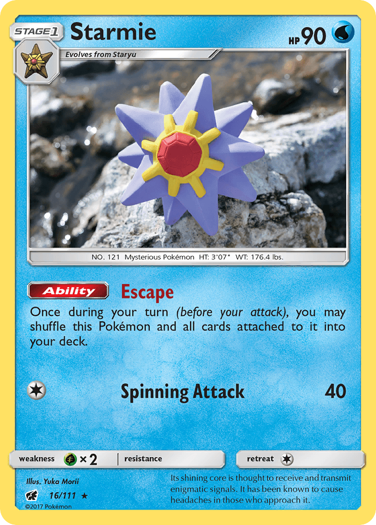 Starmie 2017 Pokemon Crimson Invasion Reverse Holo