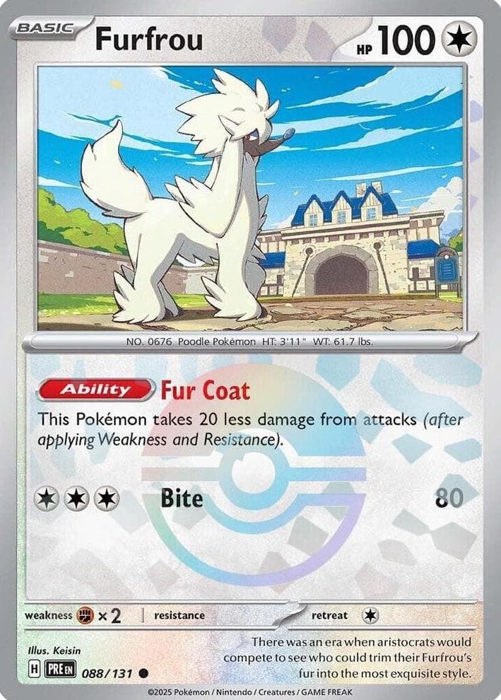 Furfrou trading card