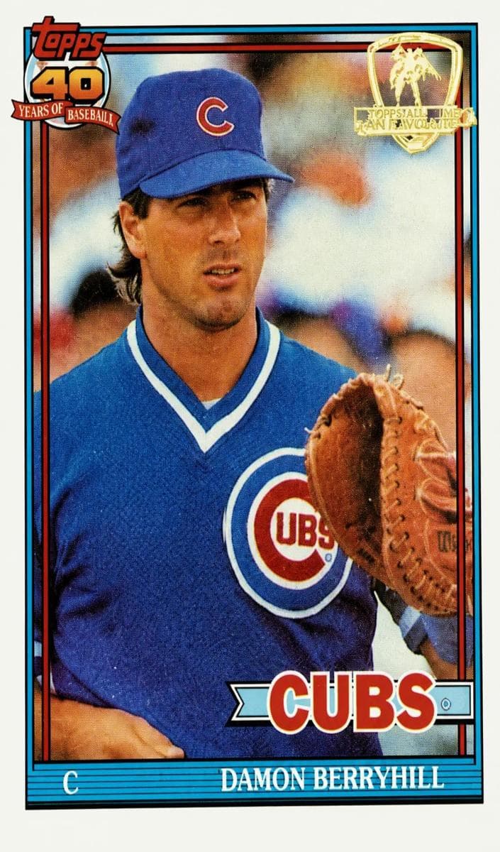 Damon Berryhill 1991 topps Topps