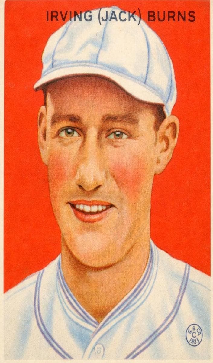 Irving “Jack” Burns 1933 unknown Goudey
