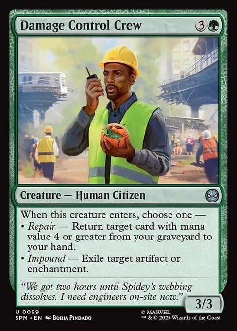 Damage Control Crew 2025 Magic: The Gathering