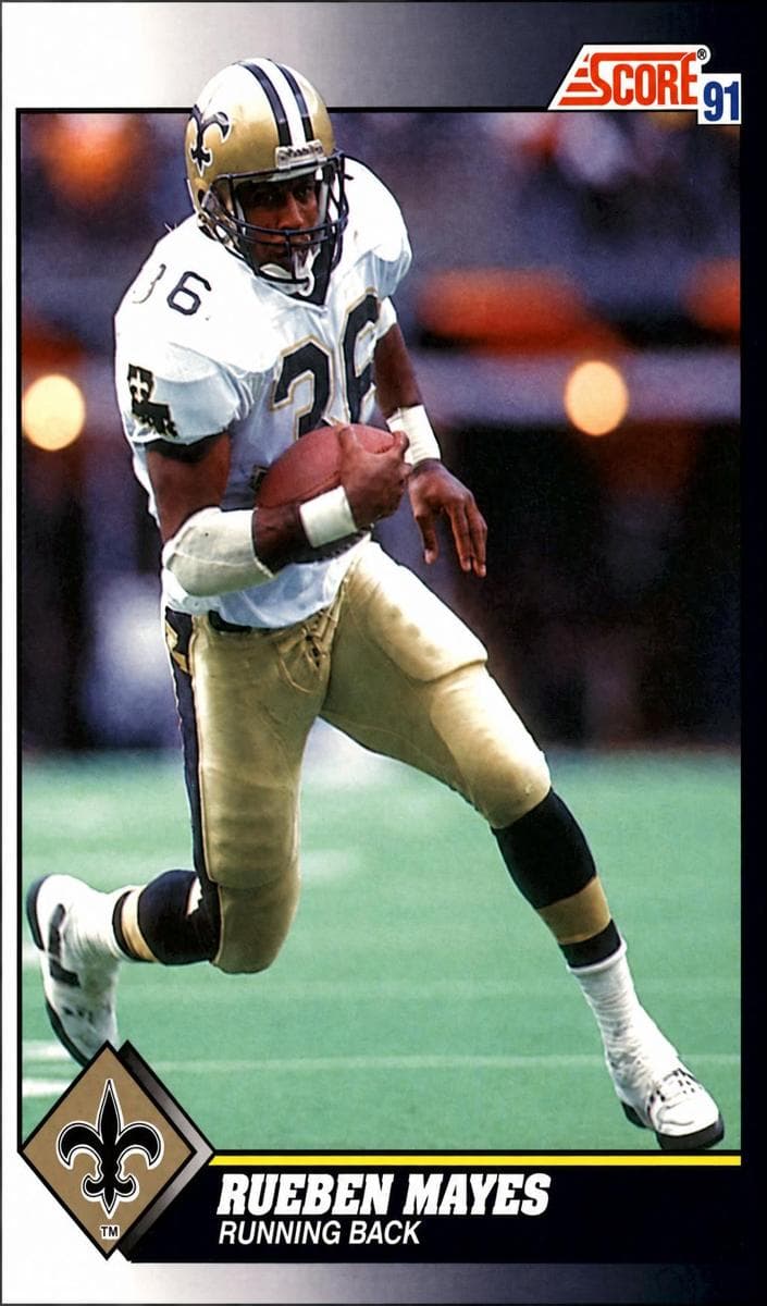 Rueben Mayes 1991 panini