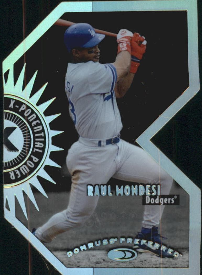 Raul Mondesi 1997 panini Donruss Preferred