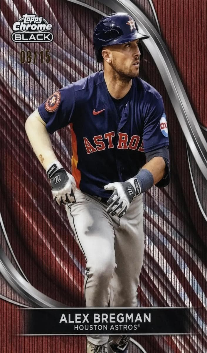 Alex Bregman 2024 topps Topps Chrome Black