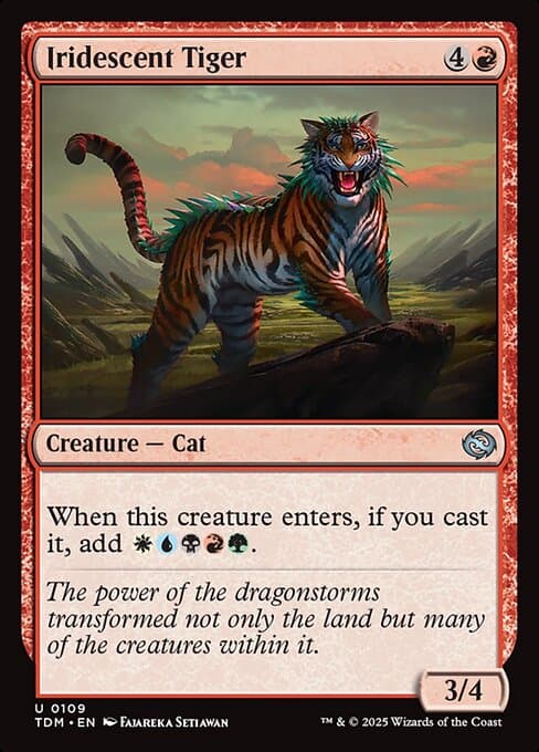 Iridescent Tiger 2025 Magic: The Gathering
