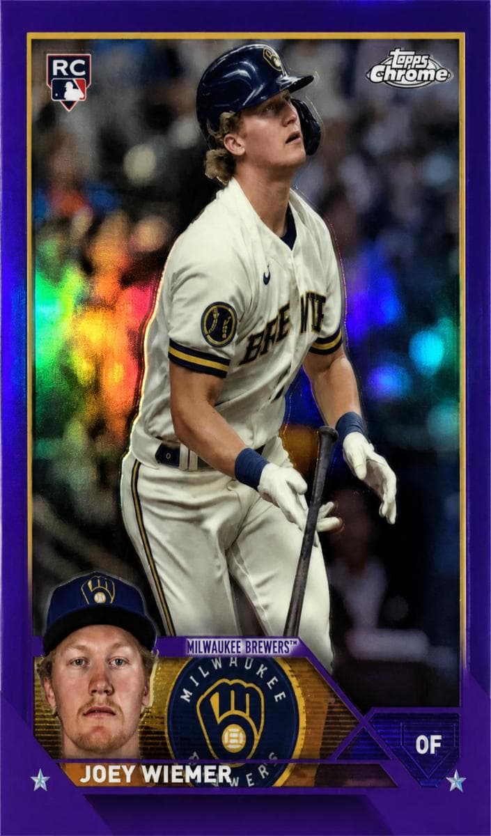 Joey Wiemer 2023 topps Topps Chrome Update