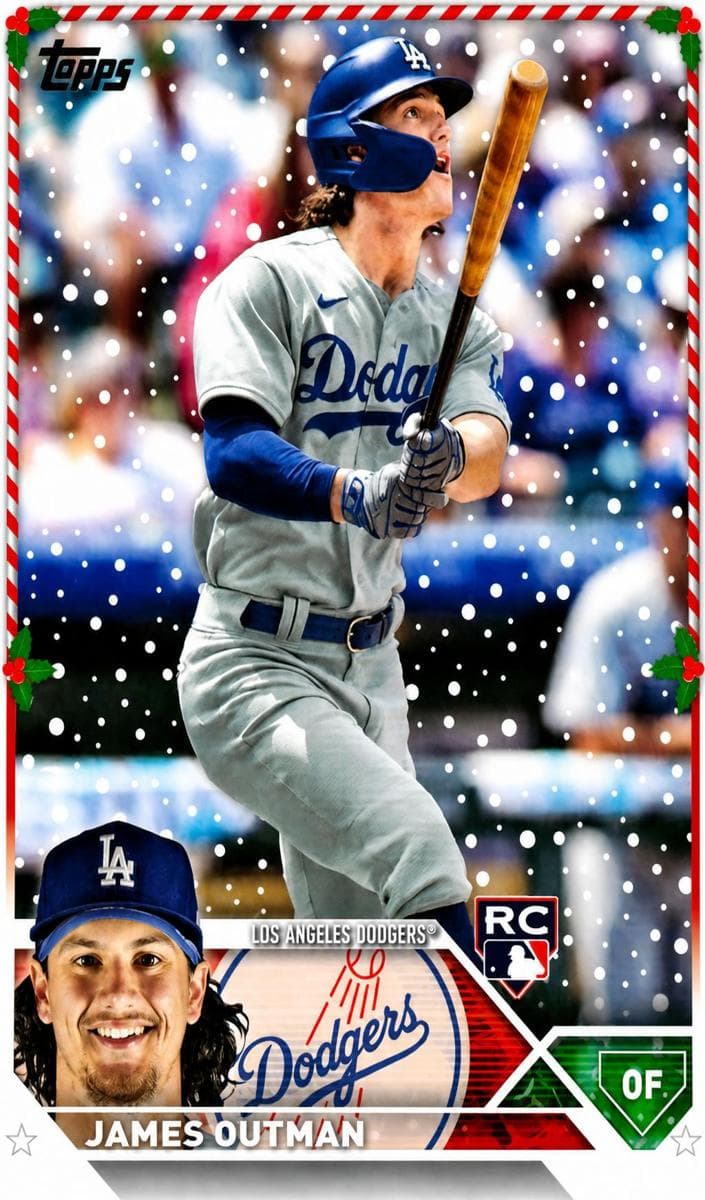 James Outman 2023 topps Topps Holiday