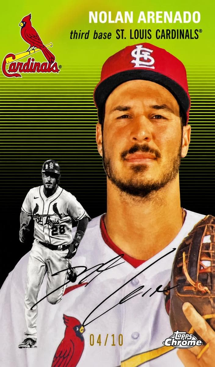 Nolan Arenado 2023 topps Topps Chrome Black