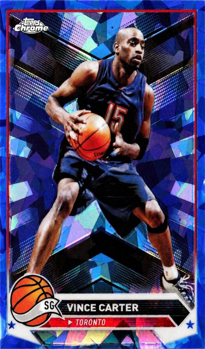 Vince Carter 2023 topps Topps Chrome Sapphire Edition