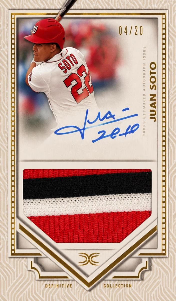 Juan Soto 2022 topps Topps Definitive Collection