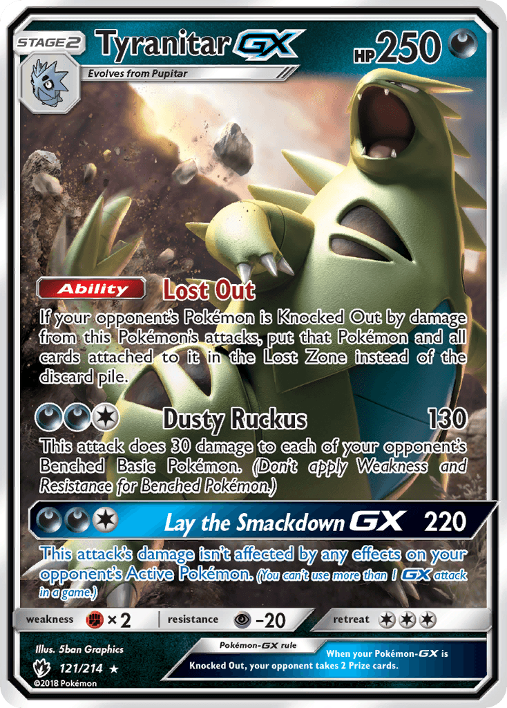 Tyranitar GX #121