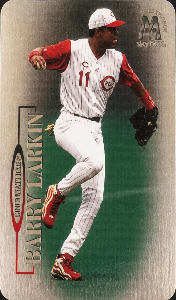 Barry Larkin 1999 fleer SkyBox Molten Metal