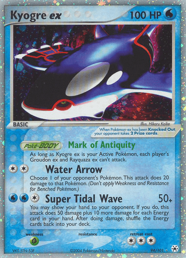 Kyogre EX 2004 Pokemon