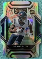 Nico Collins 2021 panini Select Club Level