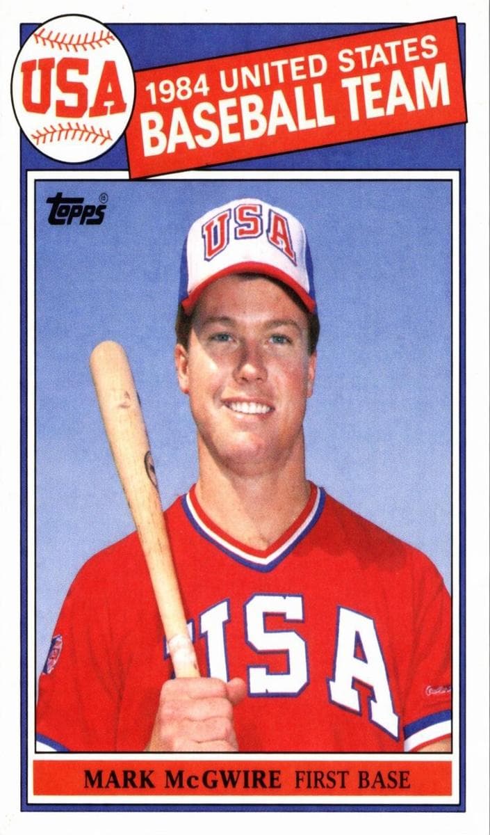 Mark McGwire trading card