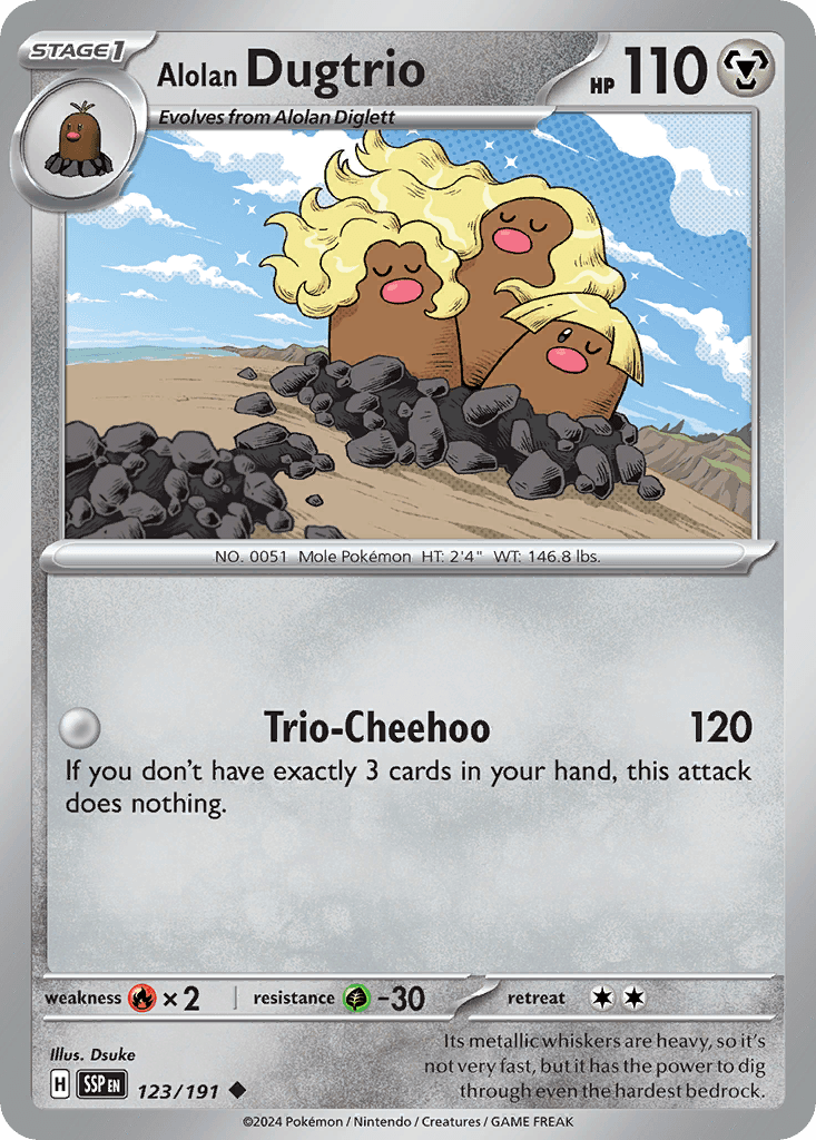 Alolan Dugtrio 2019 Pokemon