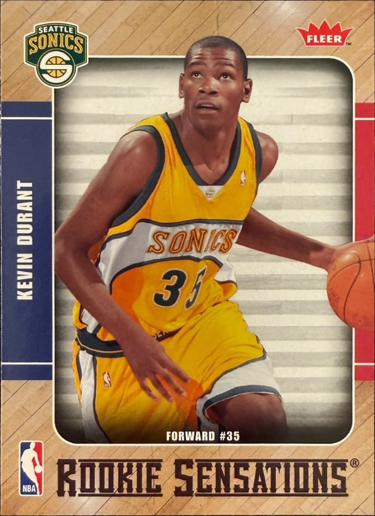 Basketball Kevin Durant 2007 Fleer