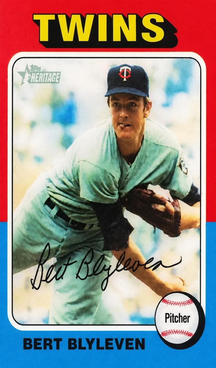 Bert Blyleven 2024 topps Topps Heritage