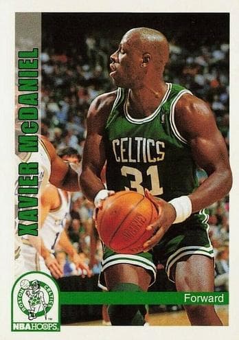 Xavier McDaniel 1992 panini Hoops