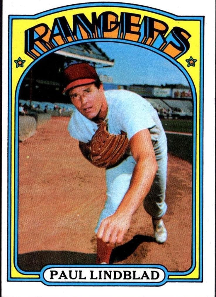 Paul Lindblad 1972 topps Topps