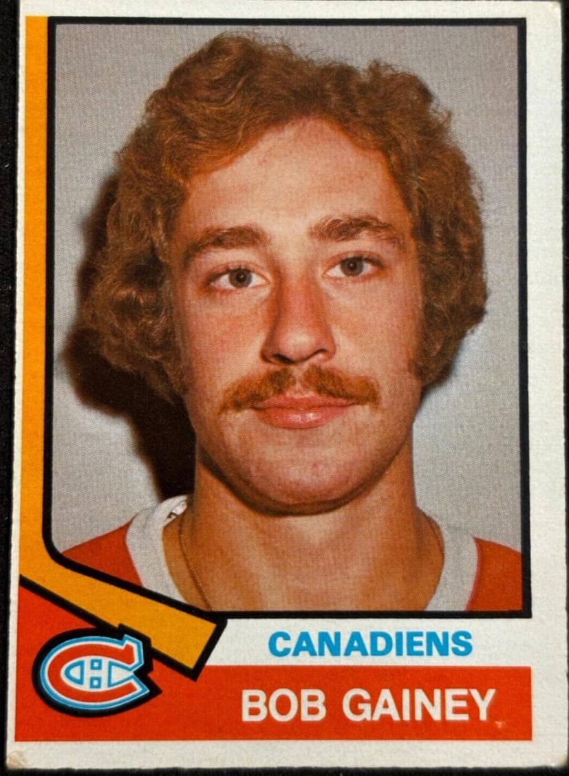 Bob Gainey 1974 topps O-Pee-Chee