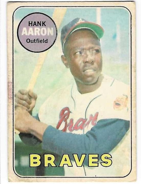 Hank Aaron 1969 topps