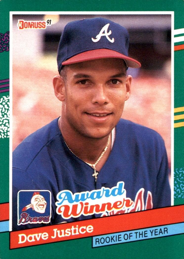 Dave Justice 1991 panini Donruss