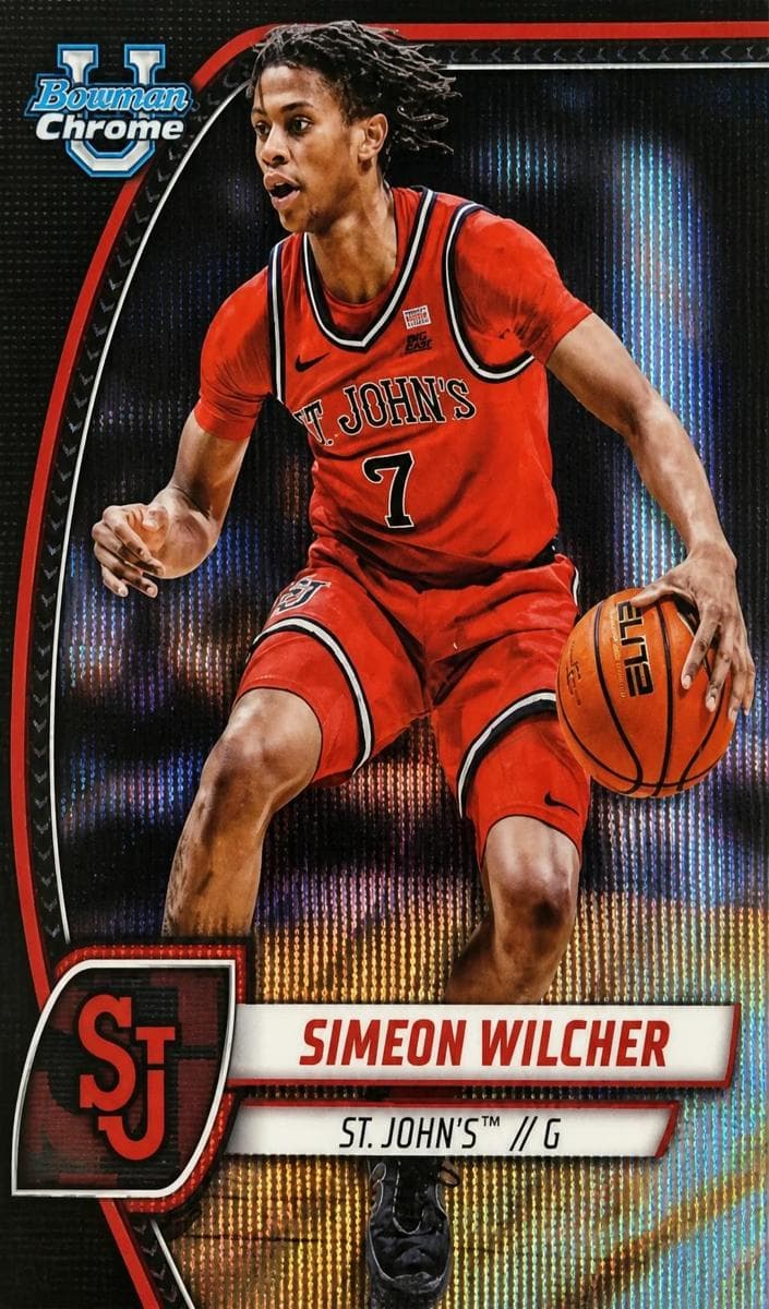 Simeon Wilcher 2024 bowman Bowman University Chrome
