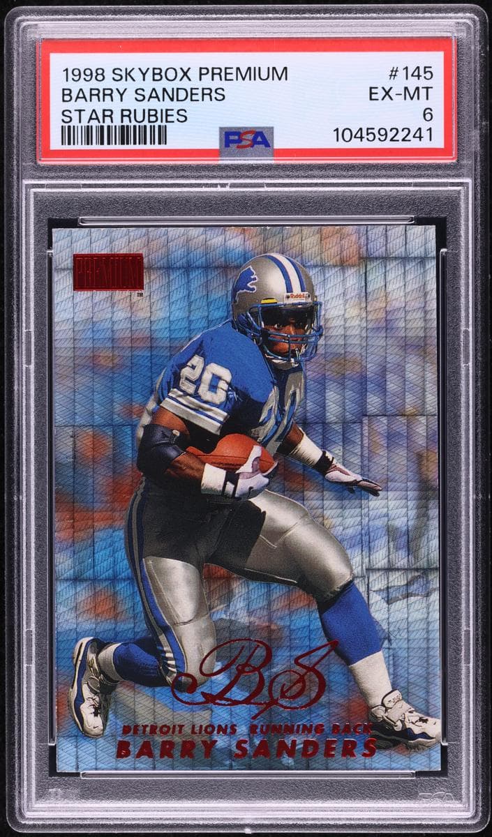 Barry Sanders 1998 fleer
