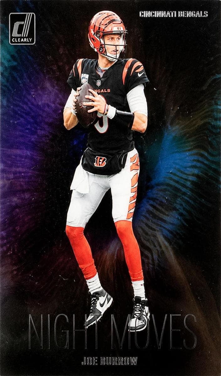 Joe Burrow 2023 panini Clearly Donruss