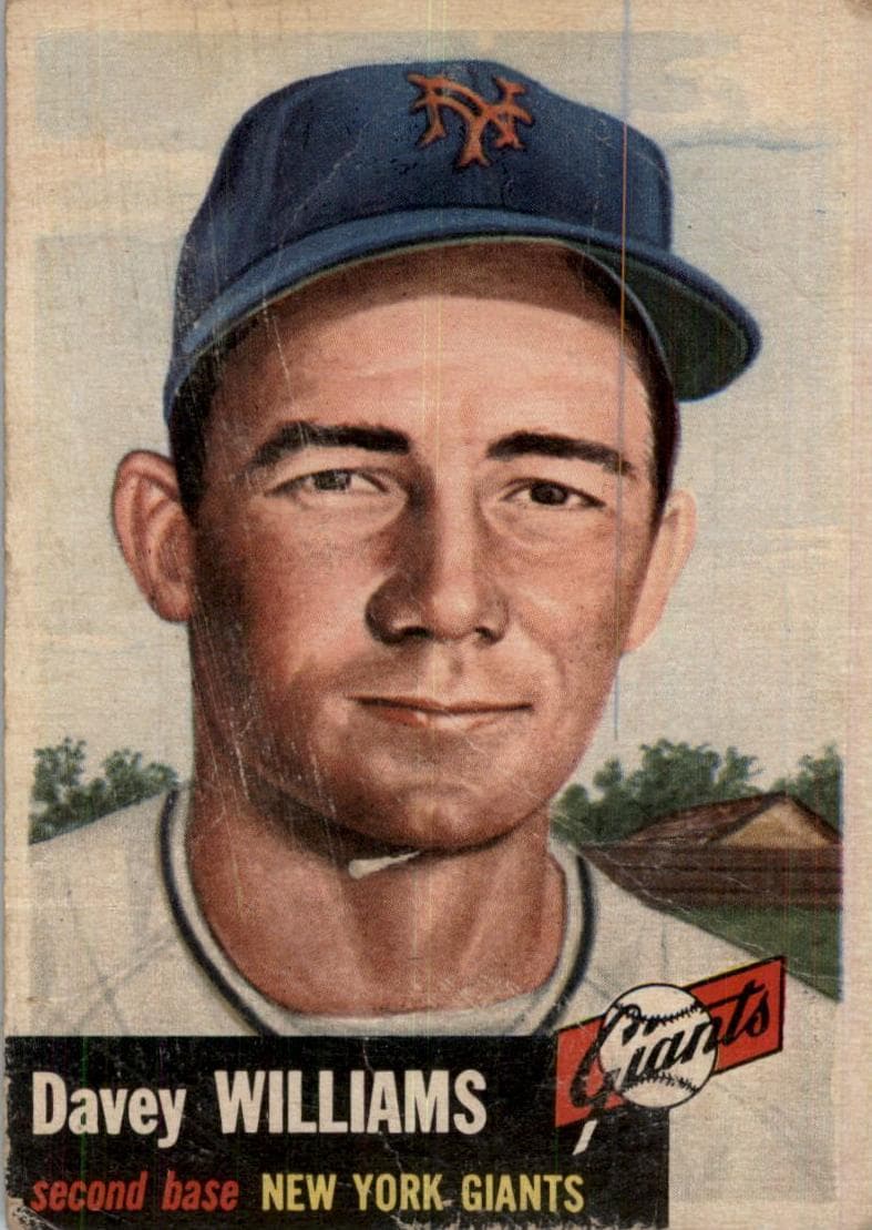 Davey Williams 1953 topps Topps