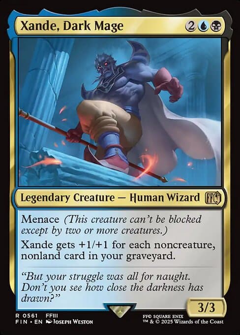 Xande, Dark Mage 2025 Magic: The Gathering Final Fantasy Extended Art