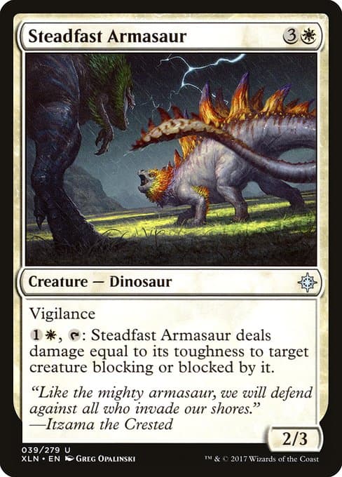 Steadfast Armasaur 2017 Magic: The Gathering Ixalan