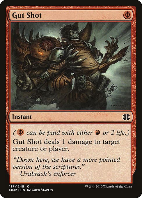 Gut Shot 2015 Magic: The Gathering Modern Masters 2015 Foil