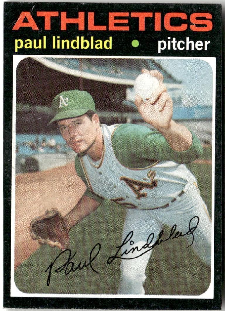 Paul Lindblad 1971 topps Topps