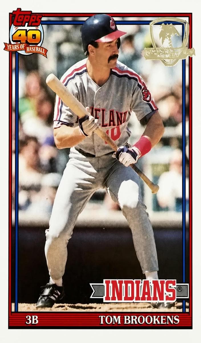 Tom Brookens 1991 topps O-Pee-Chee