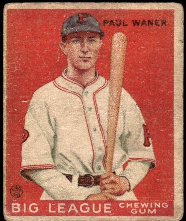 Paul Waner 1933 unknown Goudey